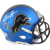 Aidan Hutchinson Autographed Detroit Lions Spd 24 Alt Mini Helmet Beckett 49110