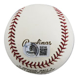 D-Backs Mark Grace Signed 2001 World Series Logo OML Baseball BAS #BU87498