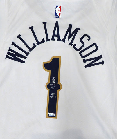 Pelicans Zion Williamson Autographed Authentic White Nike Jersey Fanatics 853357