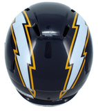 Omarion Hampton Autographed Chargers Color Rush Full Size Speed Helmet Beckett