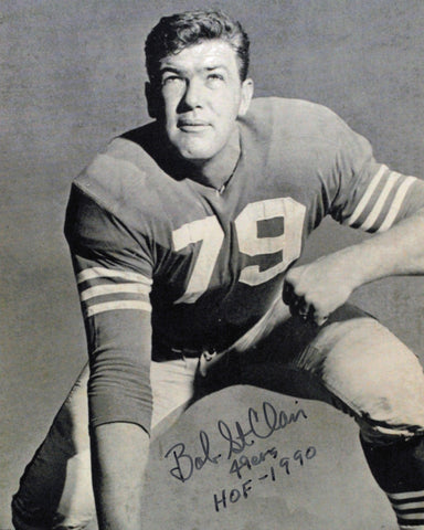 Bob St. Clair Autographed Signed 8x10 Photo San Francisco 49ers SKU #245902