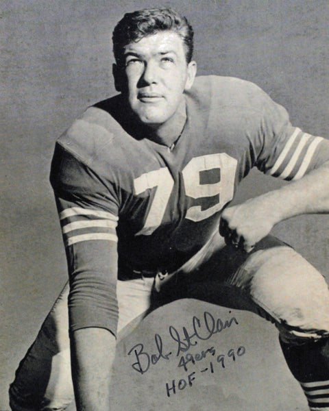 Bob St. Clair Autographed Signed 8x10 Photo San Francisco 49ers SKU #245902