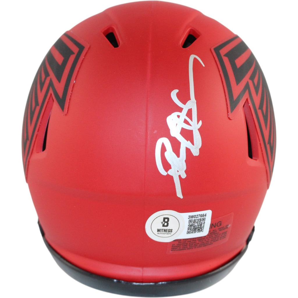 Falcons Rave Helmet Deion Sanders Autographed Atlanta Falcons Rave Mini Helmet Beckett Wit ...