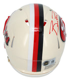 Brock Purdy Autographed San Francisco 49ers RETRO Speed Mini Helmet Beckett