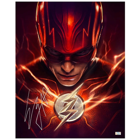 Ezra Miller Autographed 2023 The Flash Sultan of Speed 16x20 Photo