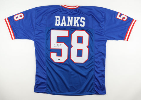 Carl Banks Signed New York Giants Jersey (Steiner) 2xSuper Bowl Champ XXI, XXV