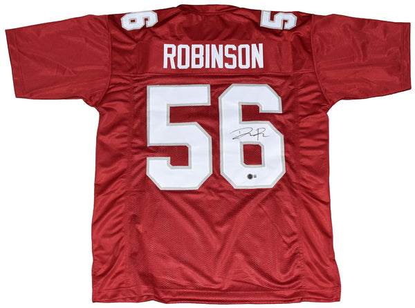 DARIUS ROBINSON AUTOGRAPHED ARIZONA CARDINALS #56 RED JERSEY BECKETT
