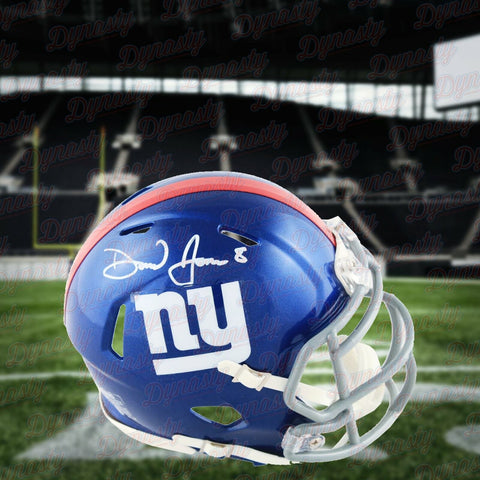 Daniel Jones New York Giants Autographed Signed Football Mini-Helmet Beckett COA