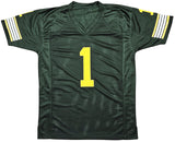 EDMONTON ESKIMOS WARREN MOON AUTOGRAPHED GREEN JERSEY "CHOF '01" PSA/DNA 212665