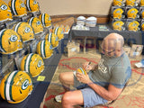 Dorsey Levens Signed Green Bay Packers Speed NFL Mini Helmet with Inscription