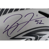 Ray Lewis Autographed Baltimore Ravens F/S 24 STS Helmet Beckett Witness 49557