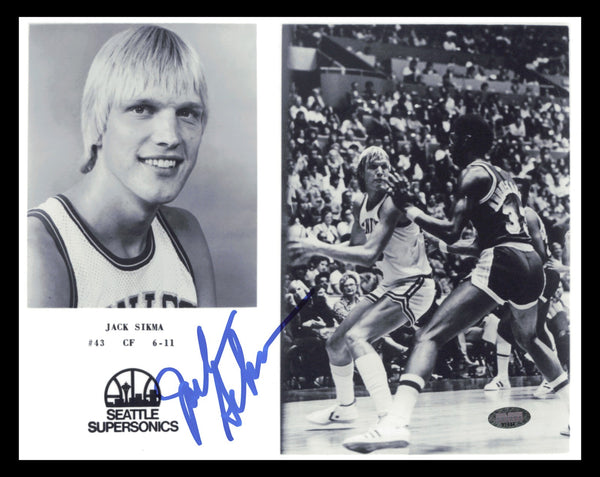 Jack Sikma Autographed Signed 8x10 Photo Seattle Supersonics MCS Holo #87434