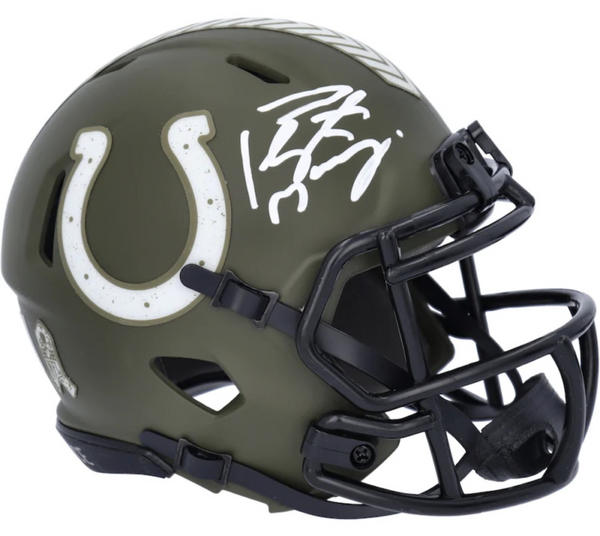 PEYTON MANNING Autographed Indianapolis Colts STS Mini Speed Helmet FANATICS