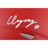 Christian Gonzalez Signed New England Patriots Rave Mini Helmet Beckett 50785