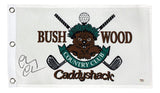 Chevy Chase Signed Bush Wood Caddyshack Golf Flag PSA/DNA Hologram