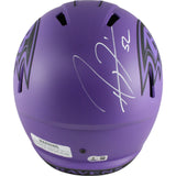 Ray Lewis Autographed Baltimore Ravens Rave F/S Helmet Beckett Witness 49560