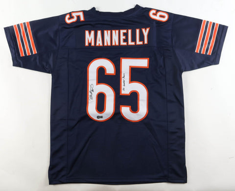 Patrick Mannelly Signed Jersey Insd "100 Greatest Bears" (Schwartz) Long Snapper