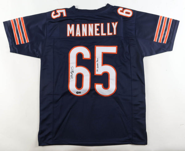 Patrick Mannelly Signed Jersey Insd "100 Greatest Bears" (Schwartz) Long Snapper