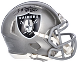 Jerry Rice Autographed Oakland Raiders Flash Speed Mini Helmet Fanatics