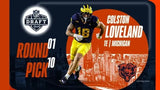 Colston Loveland Signed Chicago Bears Mini Helmet (Beckett) 2025 1st Rnd Pick TE