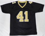 New Orleans Saints Alvin Kamara Autographed Black Jersey Beckett QR #1W446084