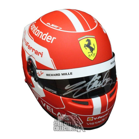 Charles Leclerc Autographed Formula 1 Mini Racing Helmet - Fanatics