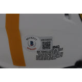Hines Ward Auographed Pittsburgh Steelers Lunar Mini Helmet SB MVP Beckett 46778