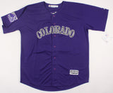 Trevor Story Signed Colorado Rockies 25th Anniversary Majestic Jersey (JSA COA)