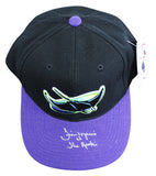 Rays Jim Morris "The Rookie" Authentic Signed Black Snapback Baseball Hat BAS 3