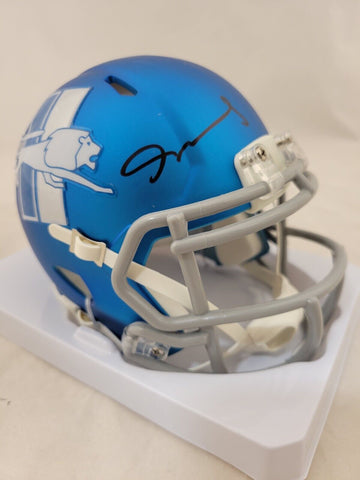 JAMESON WILLIAMS SIGNED DETROIT LIONS ALTERNATE SPEED MINI HELMET PIA COA