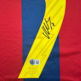 Autographed/Signed David Villa FC Barcelona Blue Soccer Jersey Beckett BAS COA