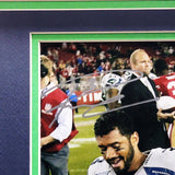 Russell Wilson & Richard Sherman Autographed Framed 11x14 Photo Seahawks