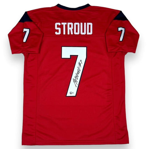CJ Stroud Autographed SIGNED Jersey - Red - Beckett Authenticated