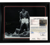Muhammad Ali Signed Framed 36x44 Liston Knockout Boxing Poster