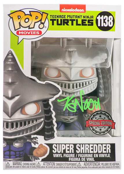 Kevin Nash Signed TMNT Super Shredder Funko Pop Doll #1138 -(SCHWARTZ COA)