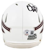 FSU Charlie Ward "Heisman 93" Signed White Speed Mini Helmet BAS Witnessed