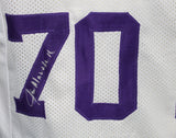 Purple People Eaters Signed Pro Style White XL Jersey 4 Sigs Beckett 37279
