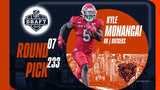 Kyle Monangai Signed Chicago Bears Jersey (PSA) Ex-Rutgers Scarlet Knight R.B