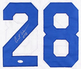 Curt Warner Signed Seattle Seahawks Jersey (JSA COA) 3xPro Bowl Running Back