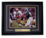 Rocky Bleier Autographed/Inscribed 11x14 Photo Notre Dame Framed JSA