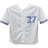 Vlad Guerrero Jr. Autographed/Signed Pro Style White Jersey JSA 43336