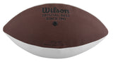 Cowboys Brandon Aubrey Signed Wilson White Panel Logo Football BAS Witnessed