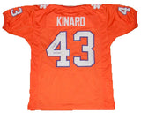 TERRY KINARD AUTOGRAPHED CLEMSON TIGERS #43 ORANGE JERSEY JSA