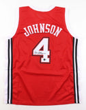 Larry Johnson Signed UNLV Runnin' Rebels Jersey (Beckett) #1 Overall Pick 1991