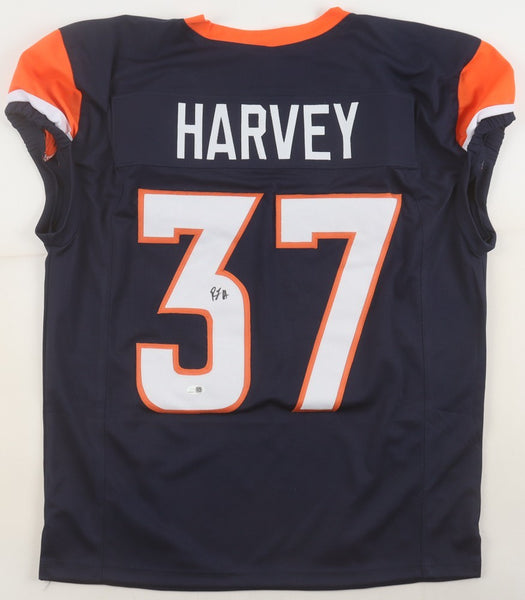 R J Harvey Signed Denver Broncos Pro Cut Jersey (JSA) Ex-UCF R.B. 2nd Round Pick