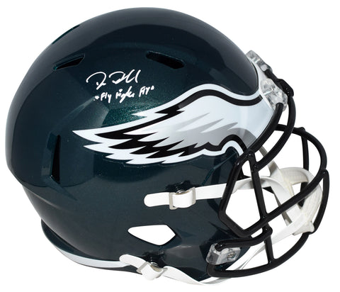BIG DOM DISANDRO SIGNED PHILADELPHIA EAGLES FULL SIZE SPEED HELMET BECKETT