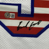 FRAMED Autographed/Signed EARL CAMPBELL 33x42 White USA Football Jersey BAS COA