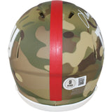 Abdul Carter Autographed New York Giants Camo Mini Helmet Beckett Witness 51265