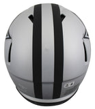 Cowboys Dak Prescott Signed Rave Full Size Speed Proline Helmet W/ Case BAS Wit