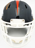Russell Wilson Signed Broncos Flat Matte Black Speed Mini Helmet Fanatics Holo